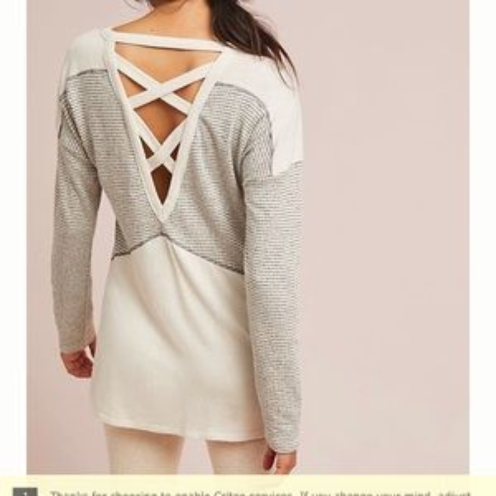 Anthropologie Cross-Back Pullover